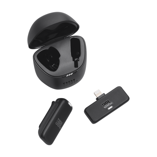 JBL Quantum Stream Wireless Lightning - Black - Wearable wireless streaming microphone for Lightning connection - Top image number null